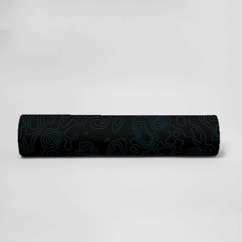 Aqua Midnight Topo Mousepad