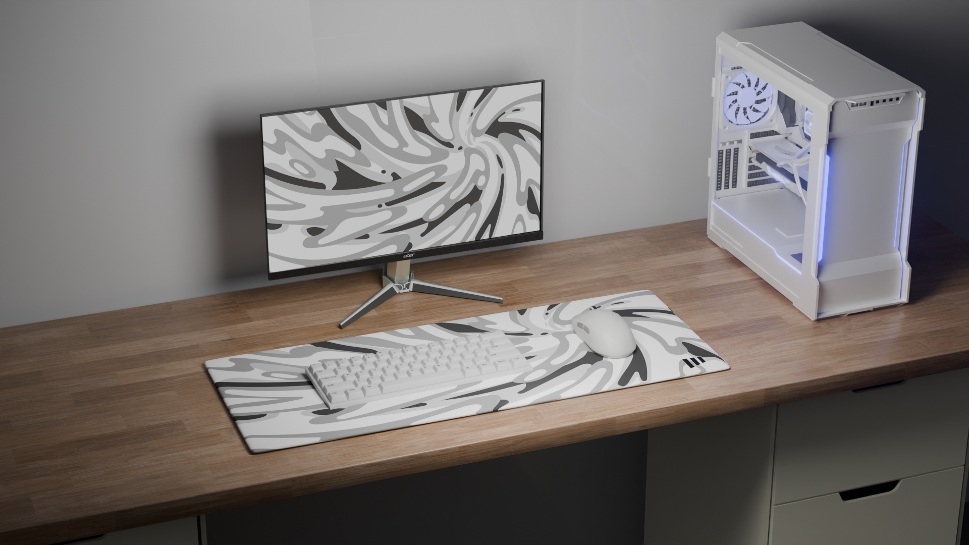 Midnight Twist Mousepad